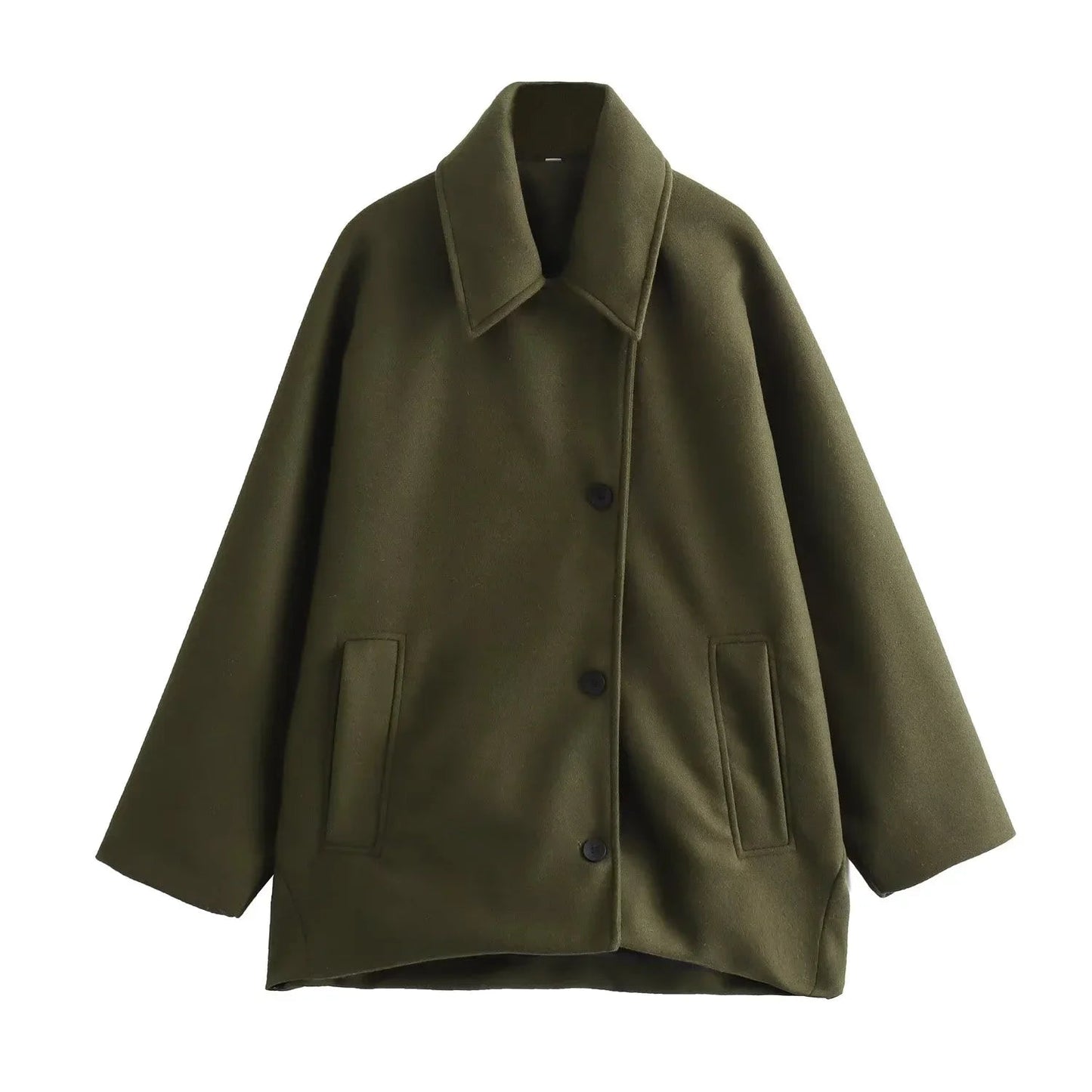 Street-Wave Women Oversized Winter Coat Warm Cozy Style With Long Sleeves For Cold Weather