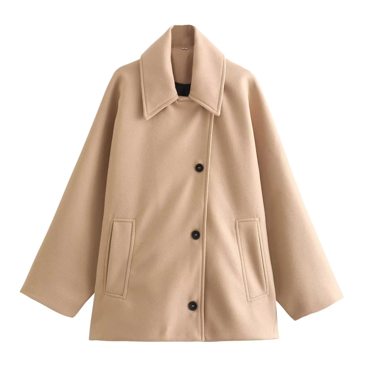 Street-Wave Women Oversized Winter Coat Warm Cozy Style With Long Sleeves For Cold Weather