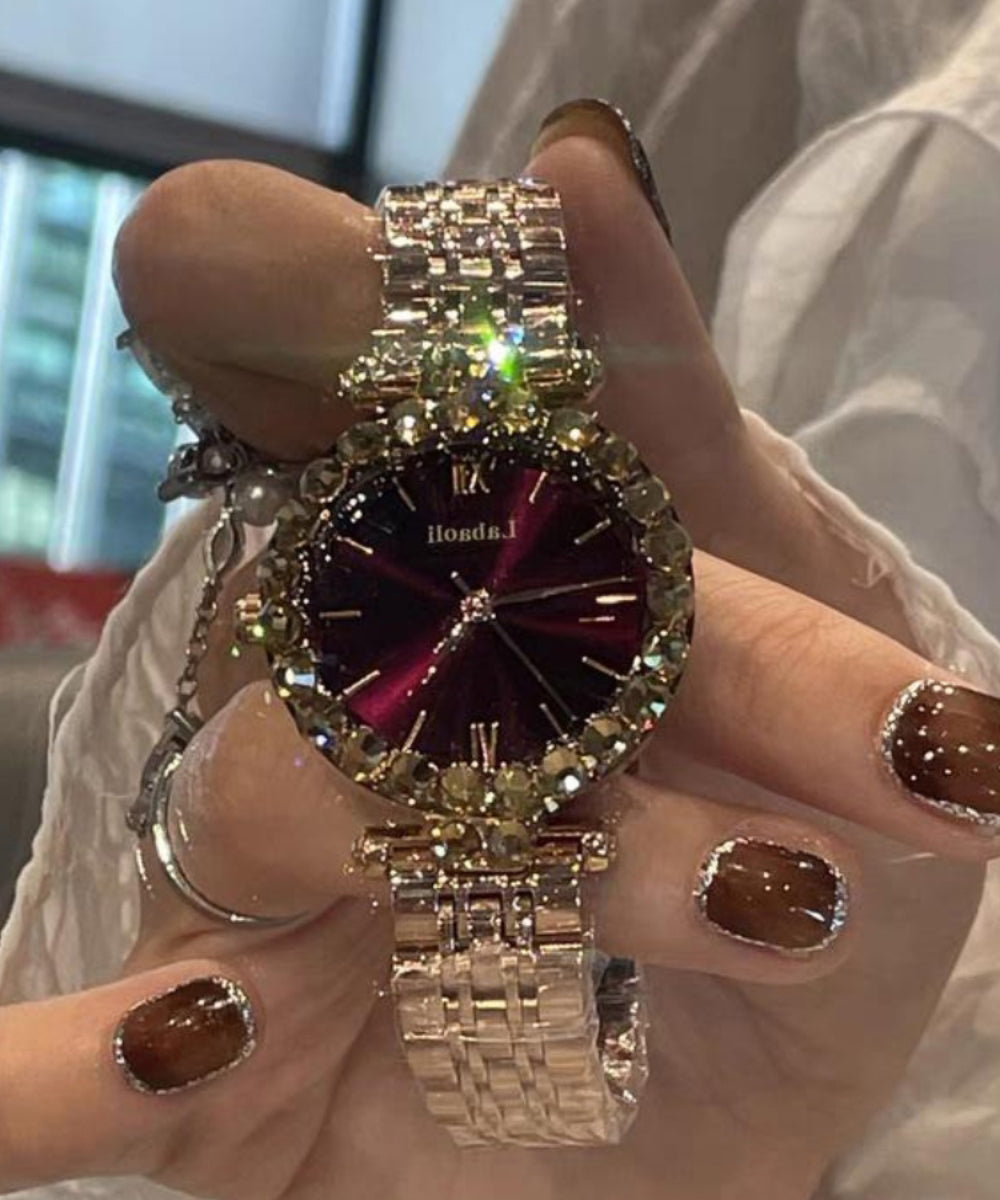 Montre Vogue Mulberry en acier inoxydable et verre trempé - Street-Wave
