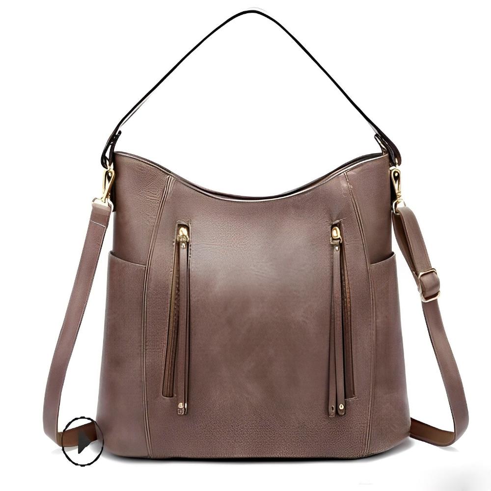 Street-Wave Vegan Leather Hobo Bag All Season On-The-Go