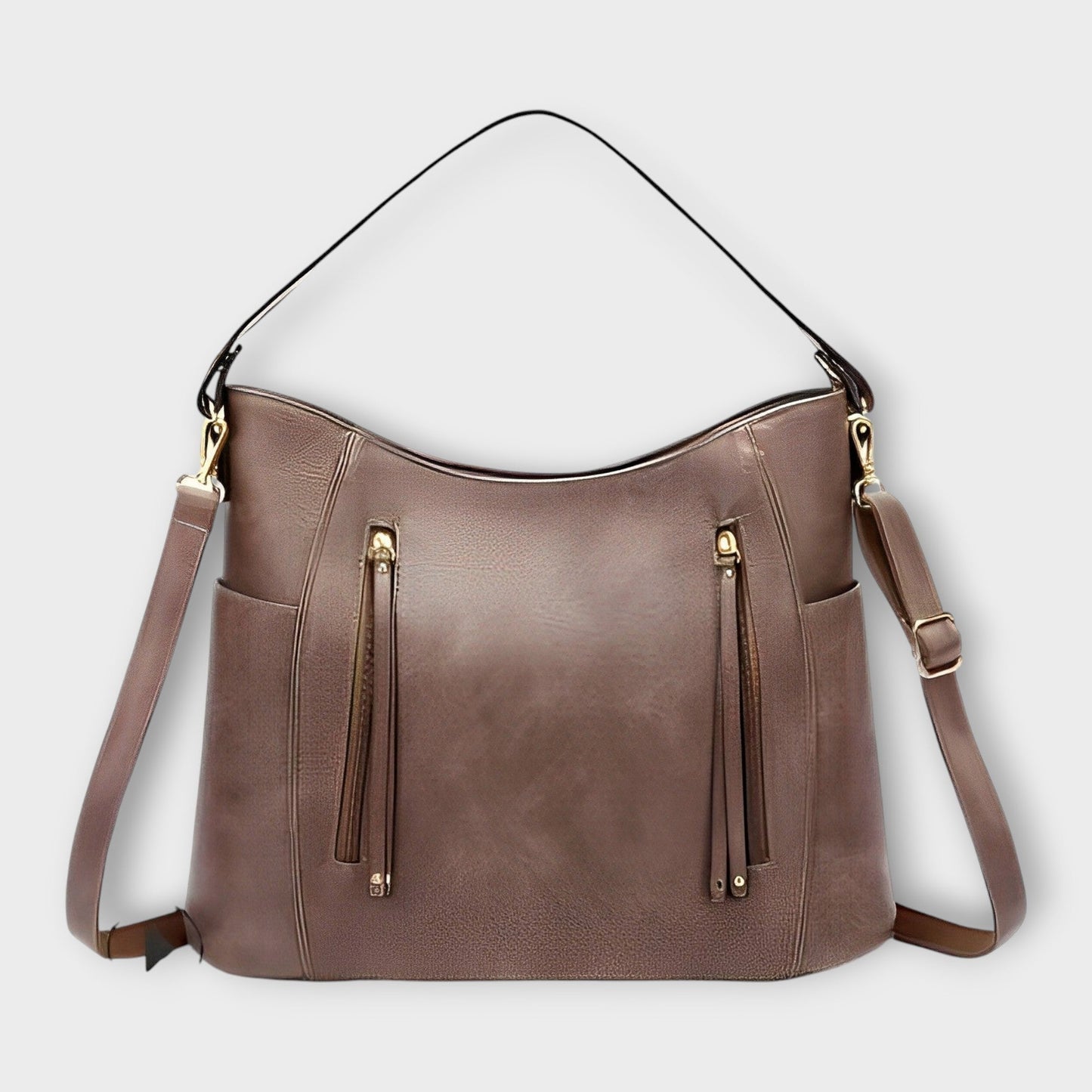 Women's Versatile Shoulder Bag with Adjustable Strap and Multiple Pockets