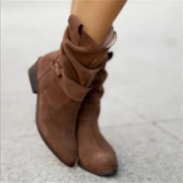 Streetwave Women Low Heel Boots For All Day Comfort Durable Trendy Casual Style With Easy Care