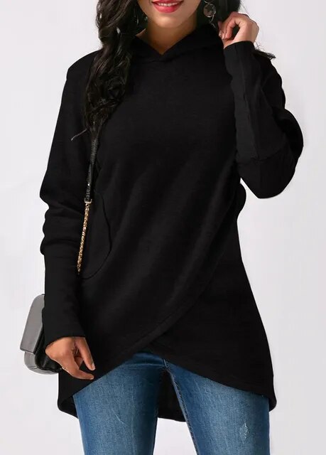 Street-wave Asymmetric Cut Pullover For Women Elegant Modern Knitwear With Flair