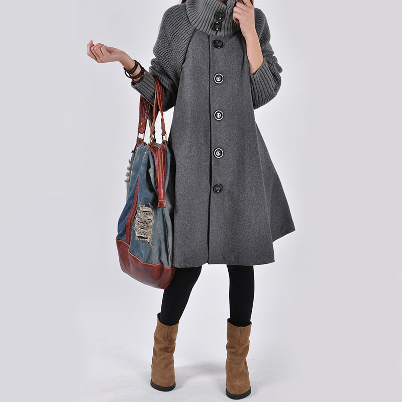 Streetwave Chic Long Coat for Women Elegant Warm Versatile Outerwear Three Color Options