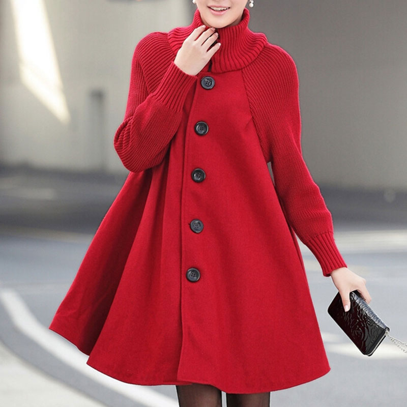 Street-wave High Collar Coat For Women Ultra Soft Breathable Fabric Warmth Insulation Timeless Everyday Outerwear
