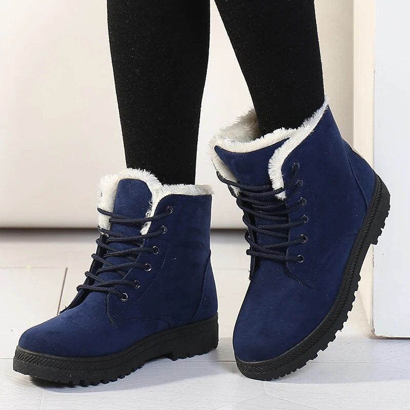 Streetwave Women Winter Snow Boots Cozy Warm Fur Lined Ankle Boots For Snow Adventures