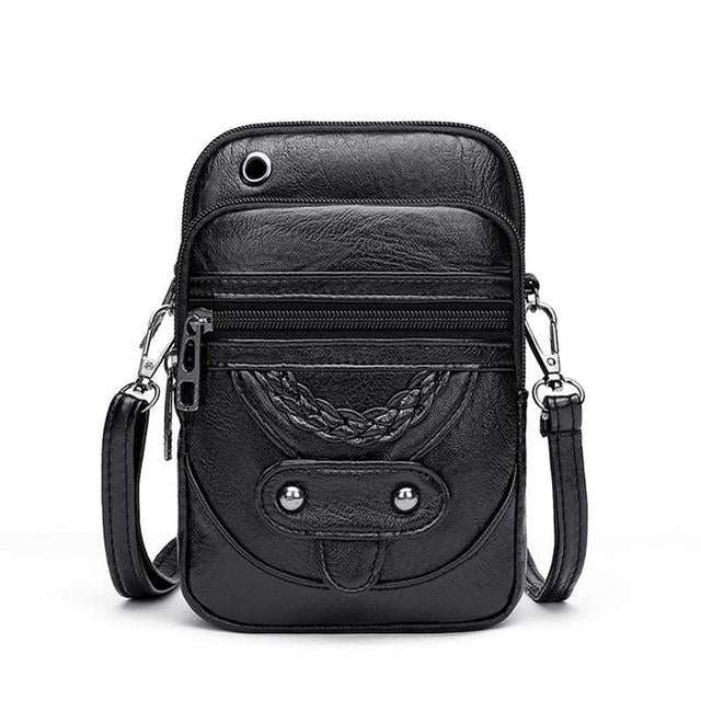 StreetWave Beth Vegan Leather Crossbody Phone Bag OnTheGo With Adjustable Strap