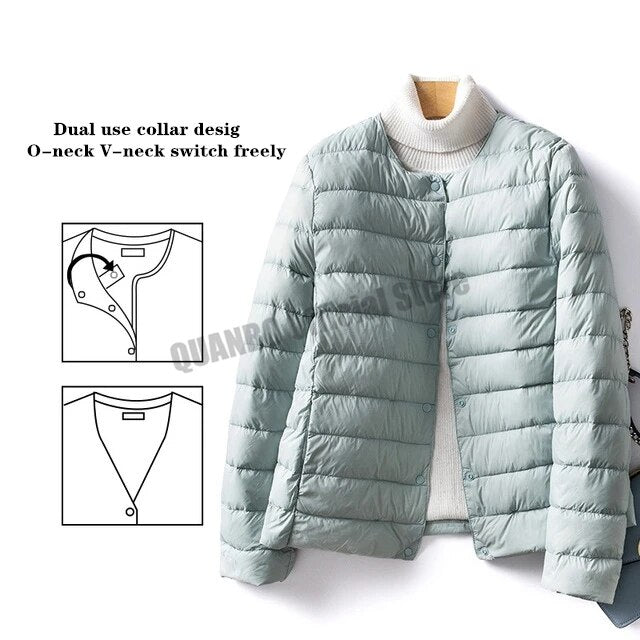 Street-wave Women Puffer Jacket Cozy Warm Insulated Quilted Winter Outerwear For Everyday