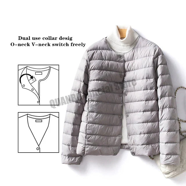 Street-wave Women Puffer Jacket Cozy Warm Insulated Quilted Winter Outerwear For Everyday