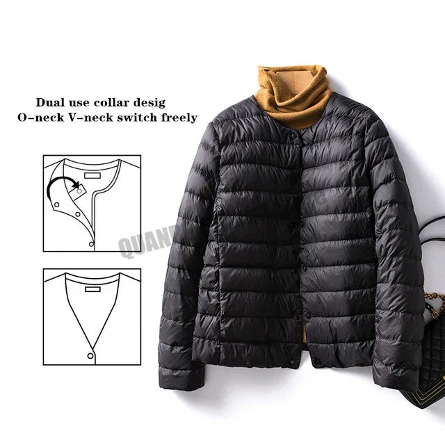 Street-wave Women Puffer Jacket Cozy Warm Insulated Quilted Winter Outerwear For Everyday