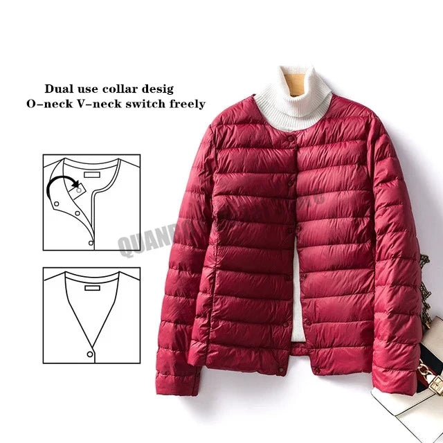 Street-wave Women Puffer Jacket Cozy Warm Insulated Quilted Winter Outerwear For Everyday