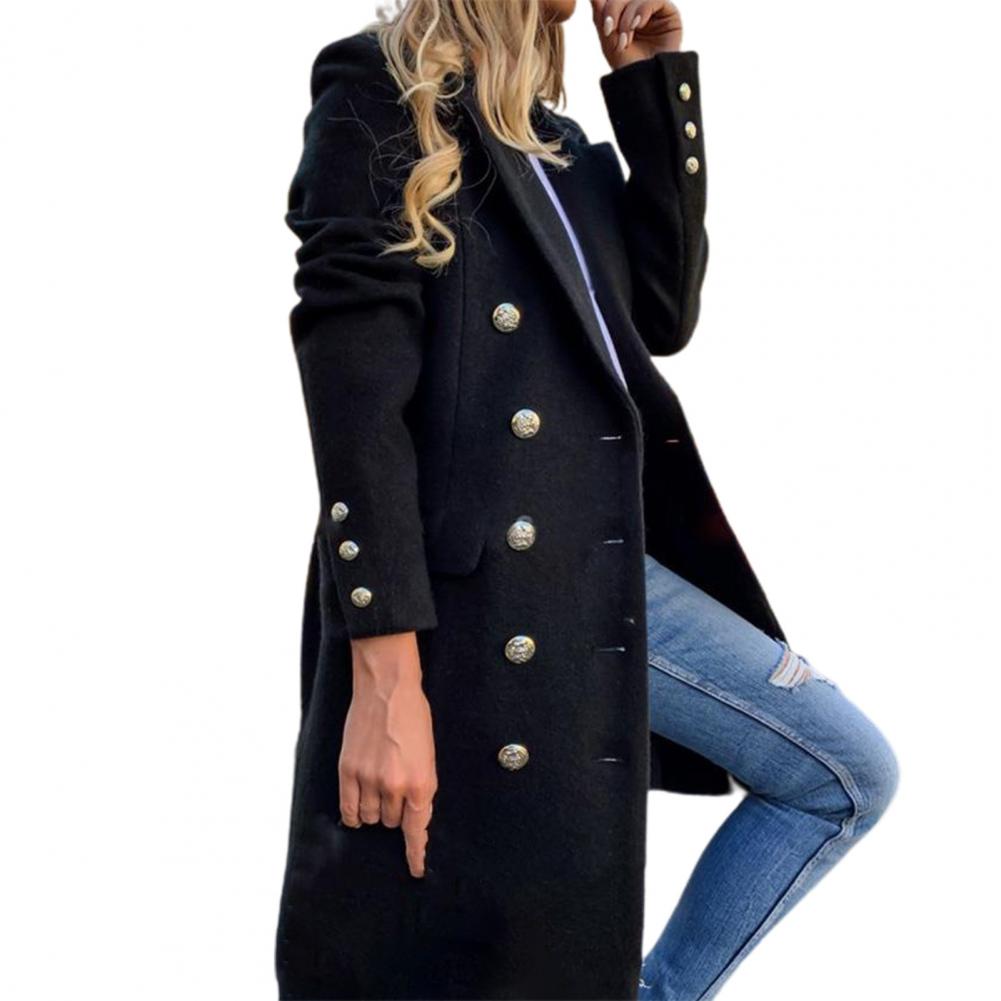Serytha Modern Double-Breasted Coat For Style-Conscious Women With Elegant Chic Premium Quality Fabric