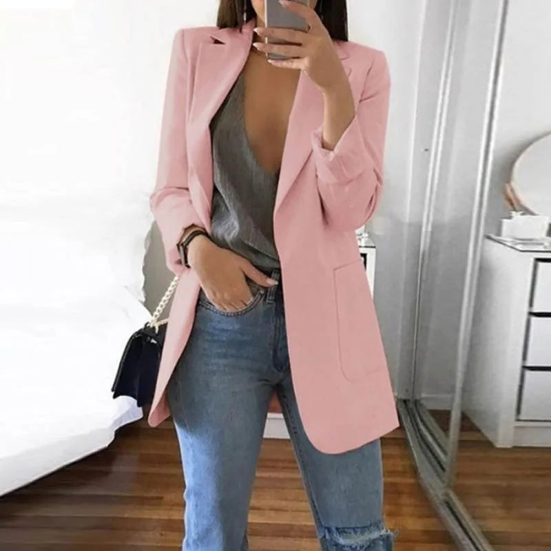 Street-wave Serena Streetwear Blazer For Stylish Professionals With Modern Silhouette And Versatility