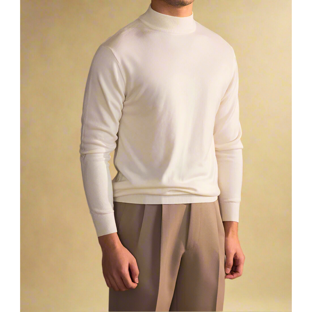 Streetwave Mens Wool Turtleneck Sweater Premium Quality Warmth Timeless Elegance For Office And Casual