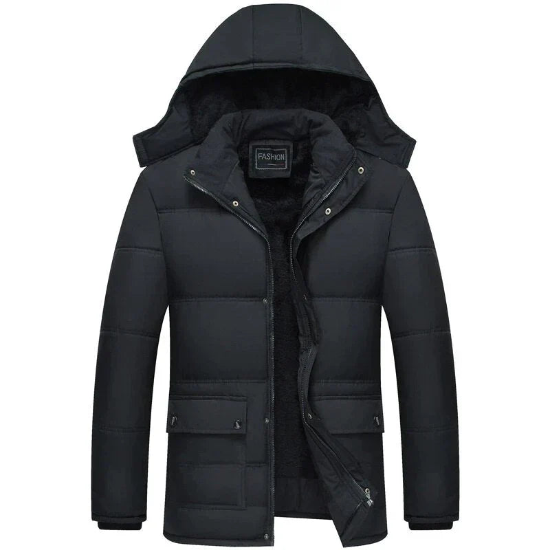 Wayne Hooded Puffer Jacket For Men By Street Wave Warm Insulated Adventure Ready Outerwear