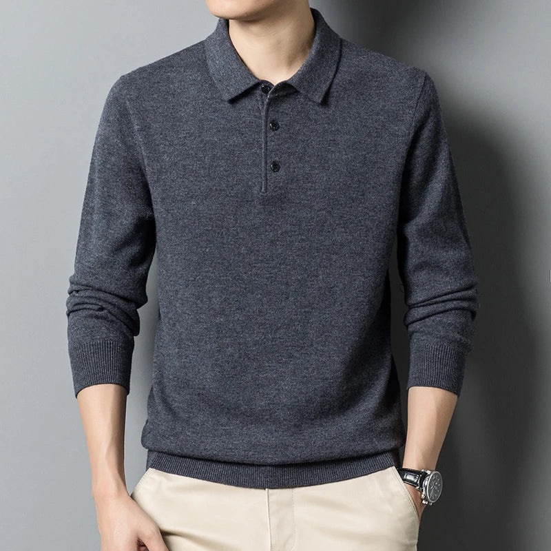 Street-Wave Premium Polo Sweater For Men Luxurious Comfort And Timeless Style For Quality Seekers