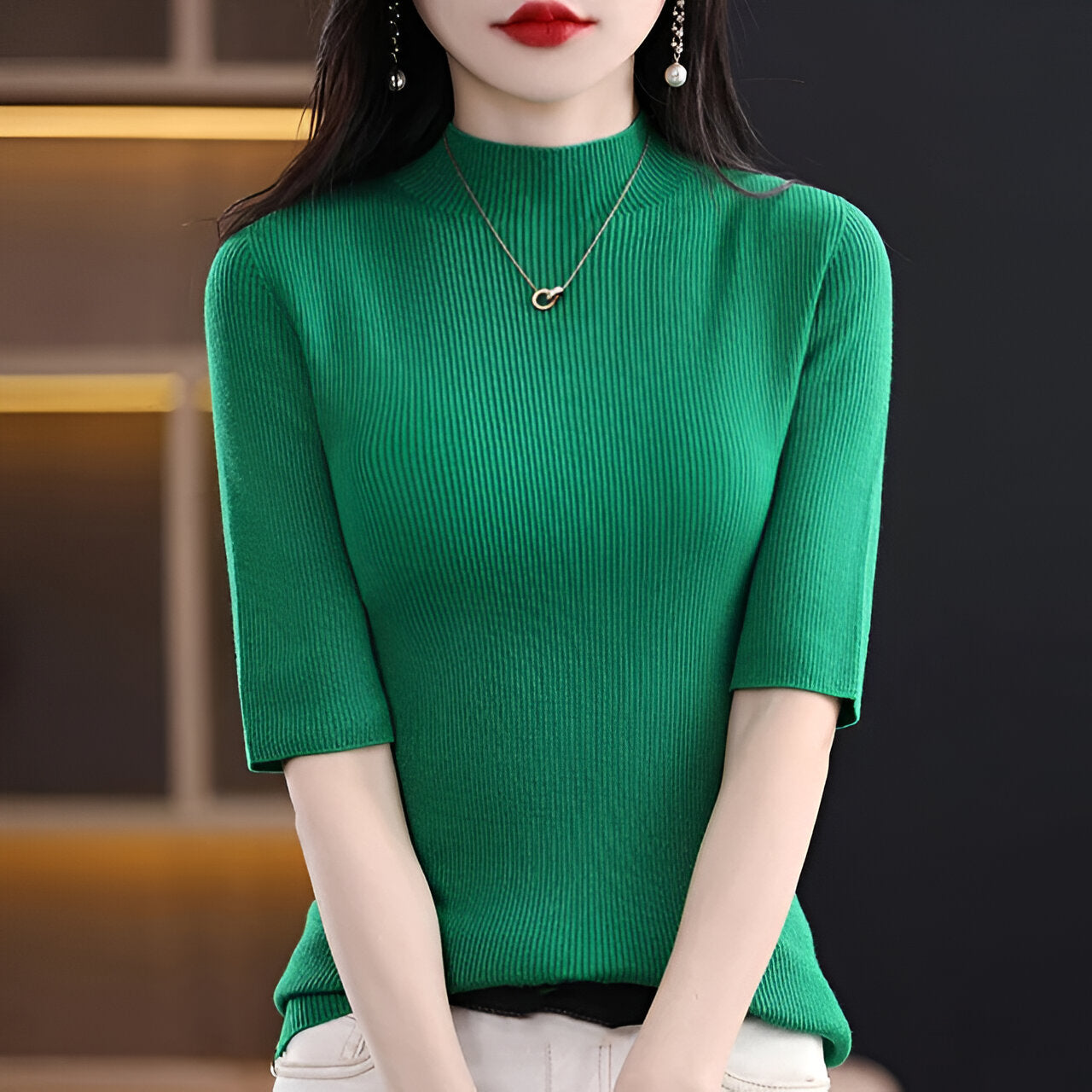 Street Wave Jara Pullover Effortless Chic Short Sleeve Knit For Women Versatile Breathable Comfort
