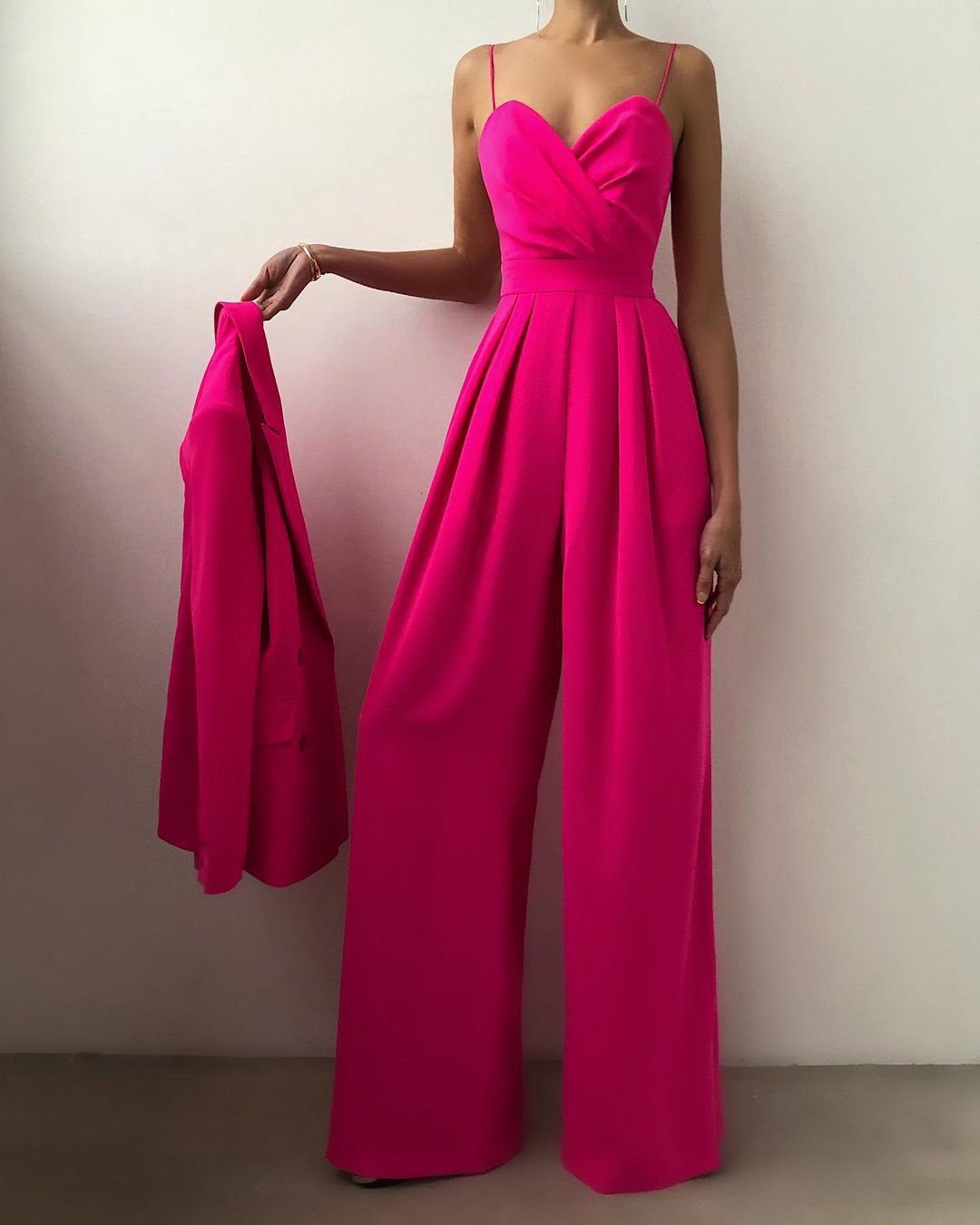 Street Wave Strappy Wide Leg Jumpsuit For Women Comfort