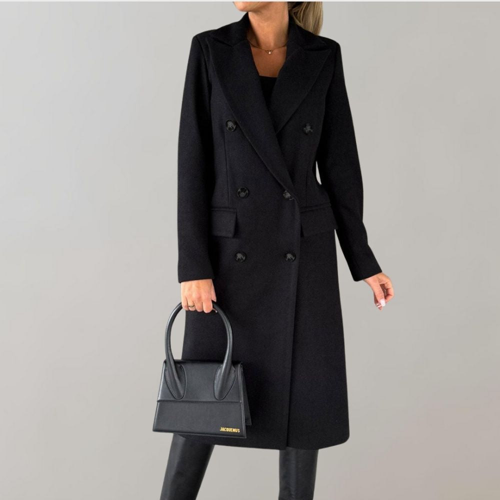 Street-Wave Elara Long Winter Coat For Women Warm Timeless Pink Outerwear Everyday Fashion Essential