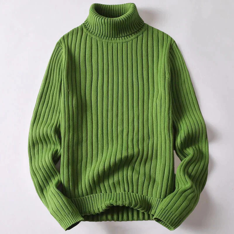 Street-wave Merino Wool Rollneck Sweater For Modern Men Luxurious Warmth And Premium Comfort