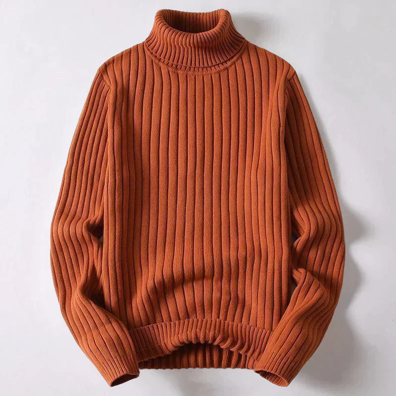 Street-wave Merino Wool Rollneck Sweater For Modern Men Luxurious Warmth And Premium Comfort