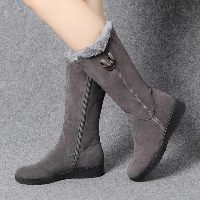 Fleece-Lined Boots For Women By Street-wave Warm Comfort And Durable Design For Frosty Days