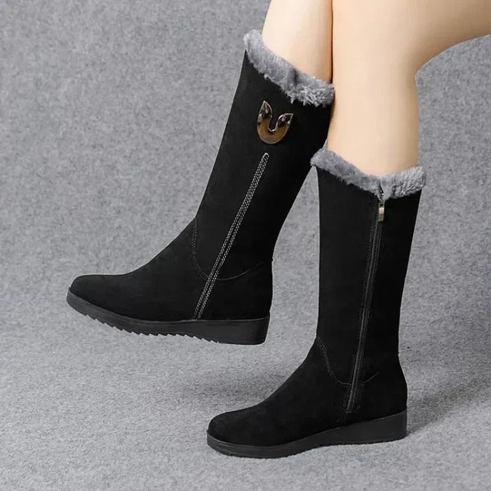 Fleece-Lined Boots For Women By Street-wave Warm Comfort And Durable Design For Frosty Days
