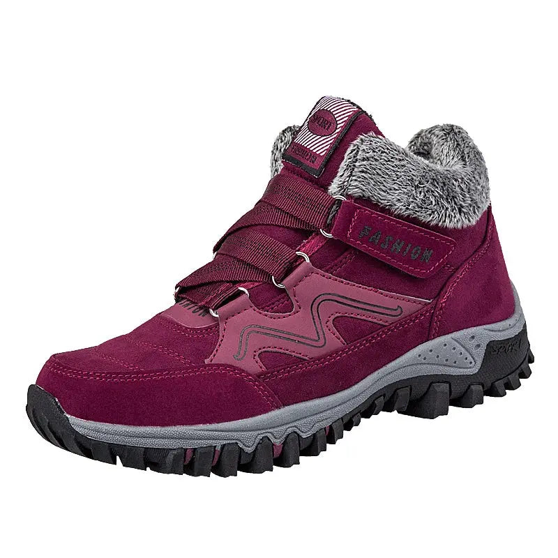 Street-Wave Warm Velvet Boots For Women With Cozy Fur Lining