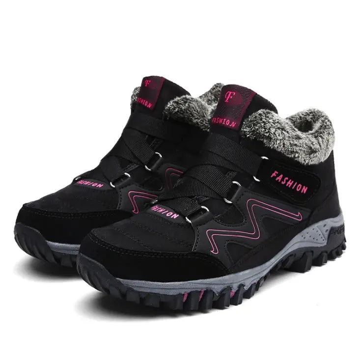 Street-Wave Warm Velvet Boots For Women With Cozy Fur Lining