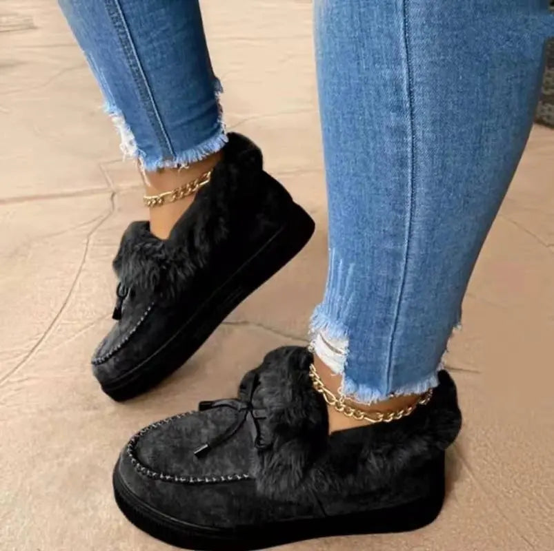 Warm Winter Boots For Women Street-Wave Fur-Lined Comfort