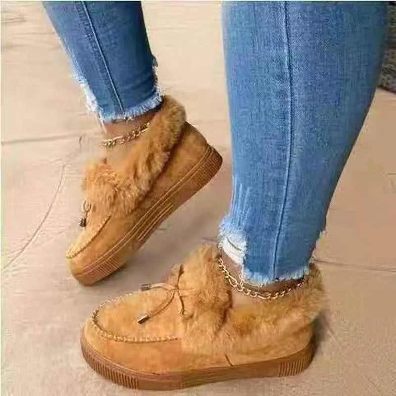 Warm Winter Boots For Women Street-Wave Fur-Lined Comfort