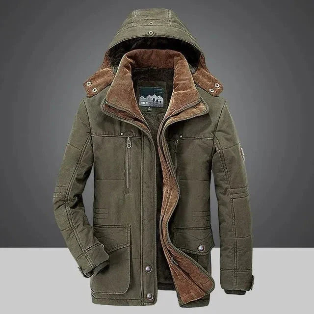 Waylynn Warren Hooded Padded Coat With Thermal Fleece And Detachable Hood