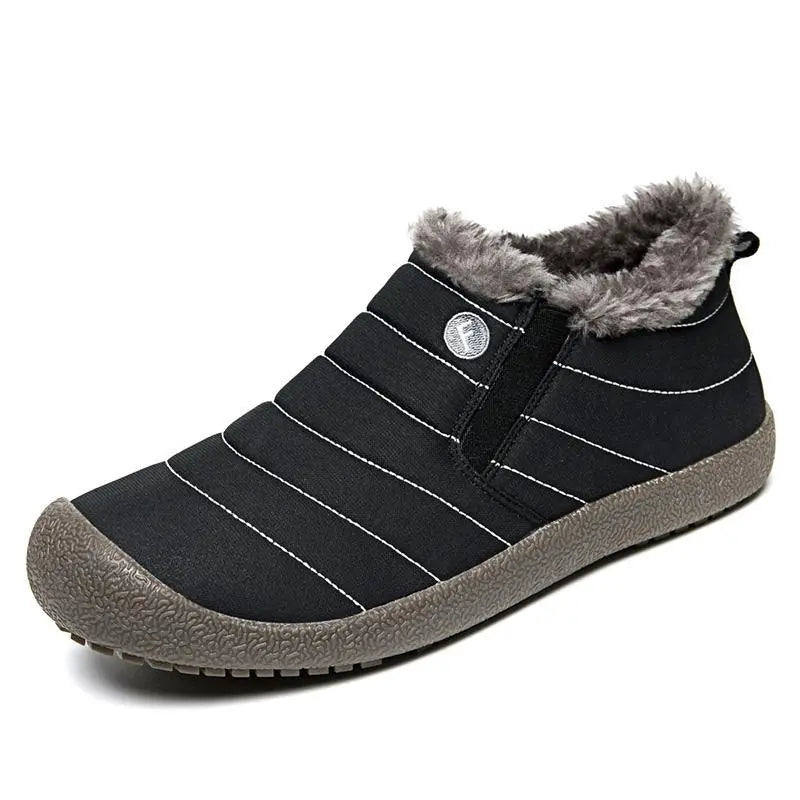 Street-Wave Waterproof Stylish Ankle Boots For Women With Cozy Fur Lining