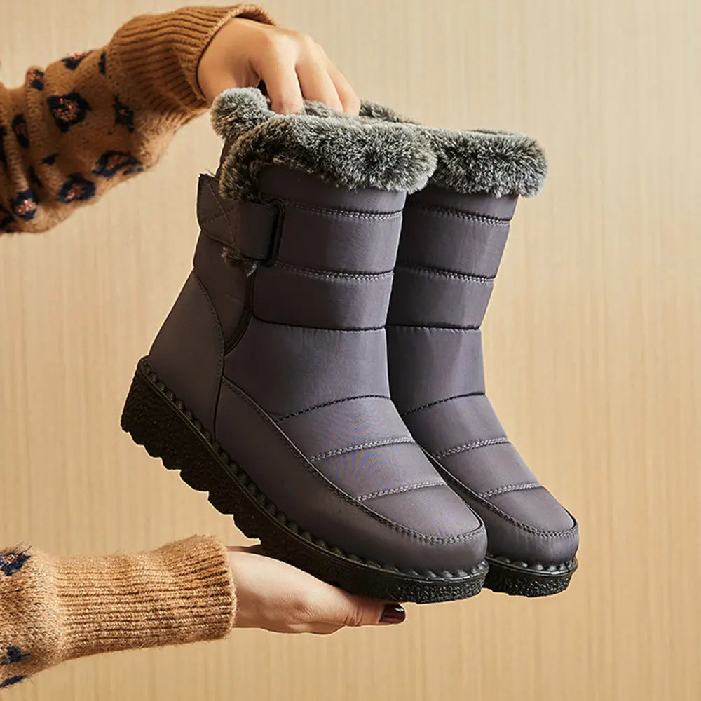 Street Wave Waterproof Snow Boots for Women Warm Non Slip Winter Footwear