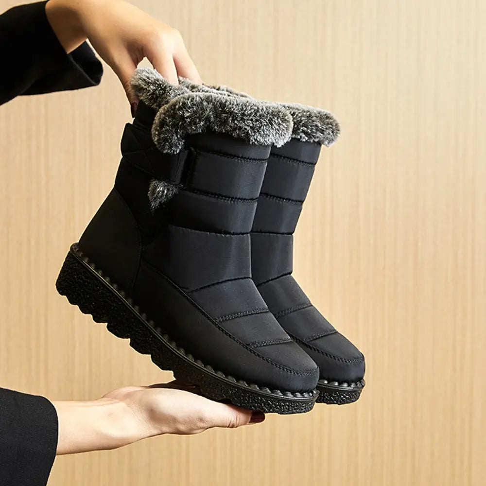 Street Wave Waterproof Snow Boots for Women Warm Non Slip Winter Footwear