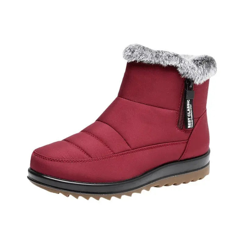 Street-Wave Waterproof Winter Boots Women Warm Dry
