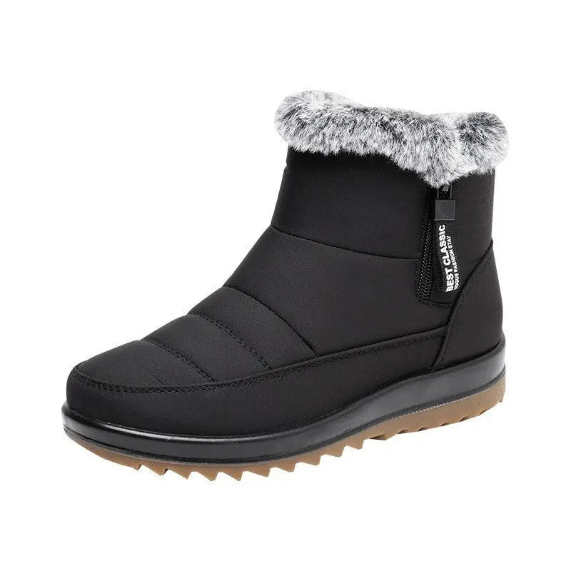Street-Wave Waterproof Winter Boots Women Warm Dry