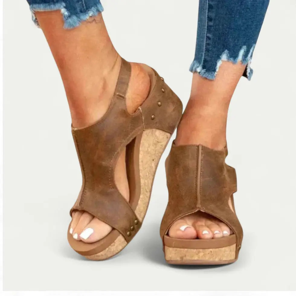 Wedge Sandals For Women Lightweight Comfort Street-Wave