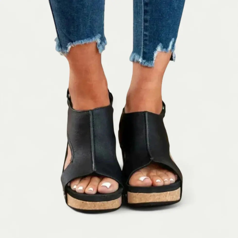 Wedge Sandals For Women Lightweight Comfort Street-Wave