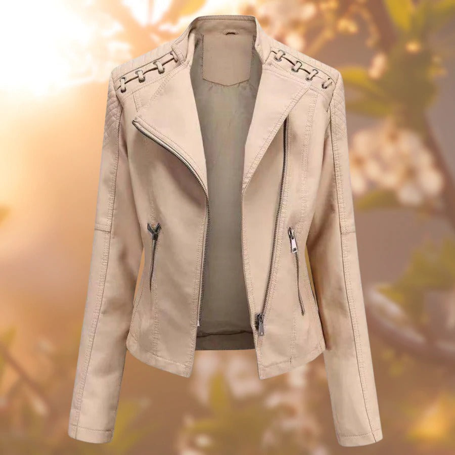 Street-Wave Women's Leather Jacket Timeless Sustainable Style For Fashionable Women Must-Have