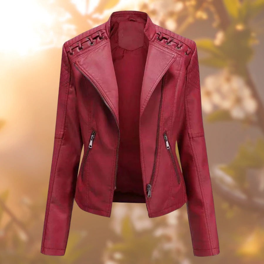 Street-Wave Women's Leather Jacket Timeless Sustainable Style For Fashionable Women Must-Have