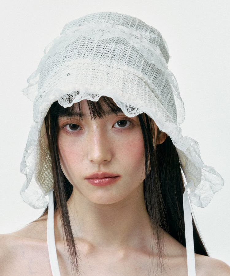 Chapeau d'été respirant en dentelle blanche de style coréen - Street-Wave