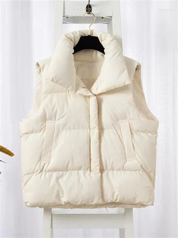 Street-wave Bodywarmer Jacket for Men Warm Puffer Vest With Spacious Pockets and Cozy Fit