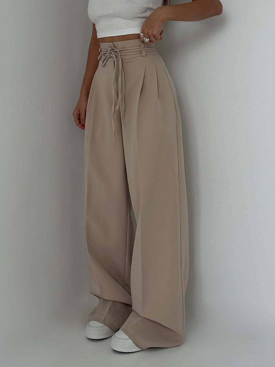 Street-wave High Waist Wide-Leg Pants For Women Flattering Silhouette And All-Day Comfort Modern Minimalist Style