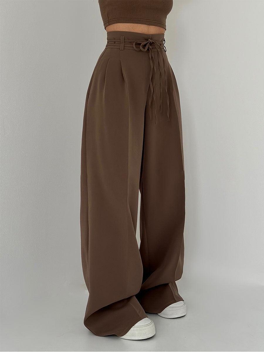 Street-wave High Waist Wide-Leg Pants For Women Flattering Silhouette And All-Day Comfort Modern Minimalist Style