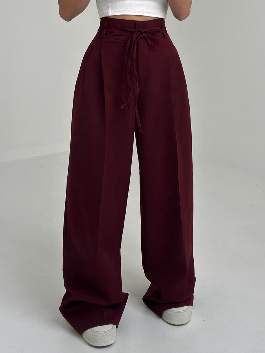 Street-wave High Waist Wide-Leg Pants For Women Flattering Silhouette And All-Day Comfort Modern Minimalist Style