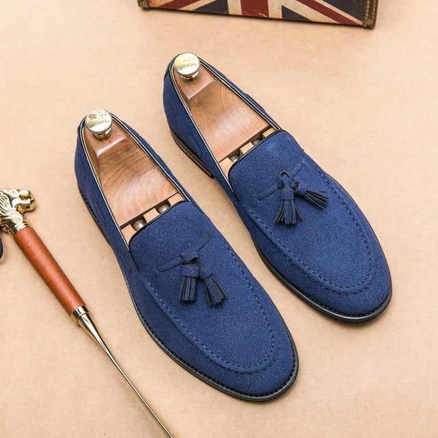 Suede Loafers For Men By StilMann Premium Luxury Tassel Design Versatile Comfort Everyday Wear