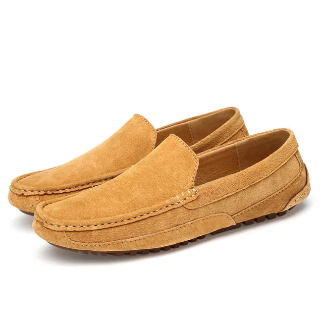 RegalStep Handcrafted Suede Slippers for Men Luxurious Slip On Loafers for Comfort