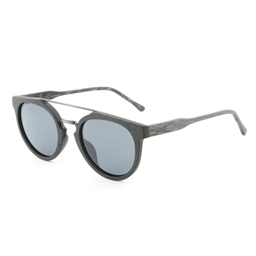 Willow Polarized Sunglasses By Waylynn For Women Wood Frames Glare Reduction