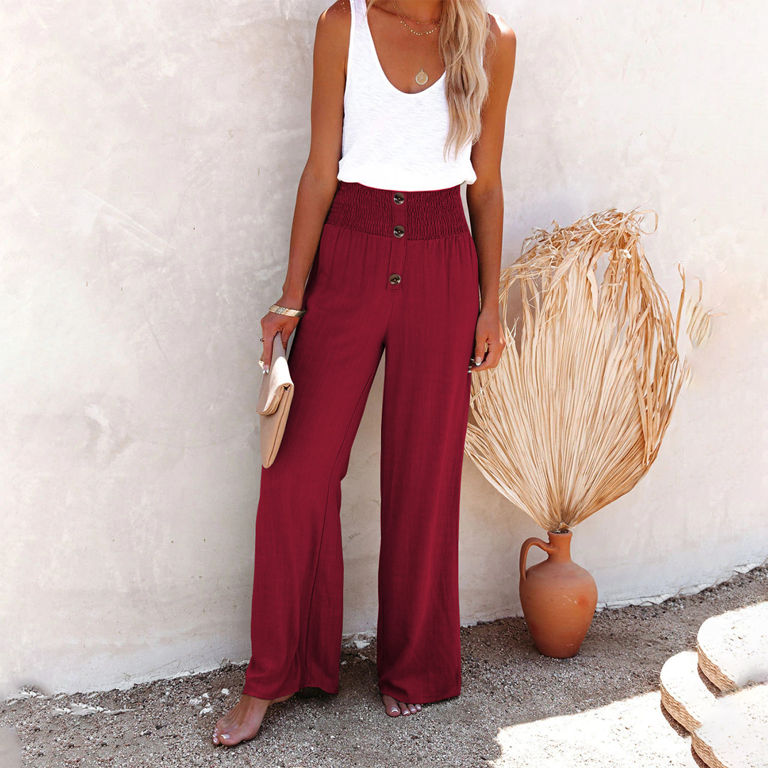 Street Wave Megan Women Casual High Rise Relaxed Fit Trousers